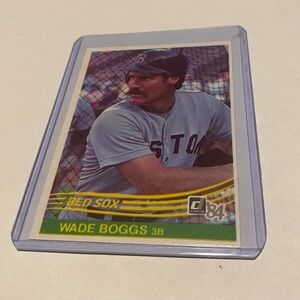 Wade Boggs 1984 Donruss Baseball Card Vintage collectible